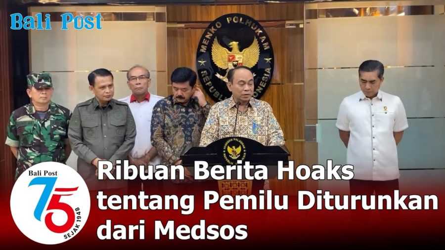 Ribuan Berita Hoaks tentang Pemilu Diturunkan dari Medsos 2