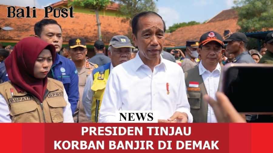 Presiden Tinjau Korban Banjir di Demak 2