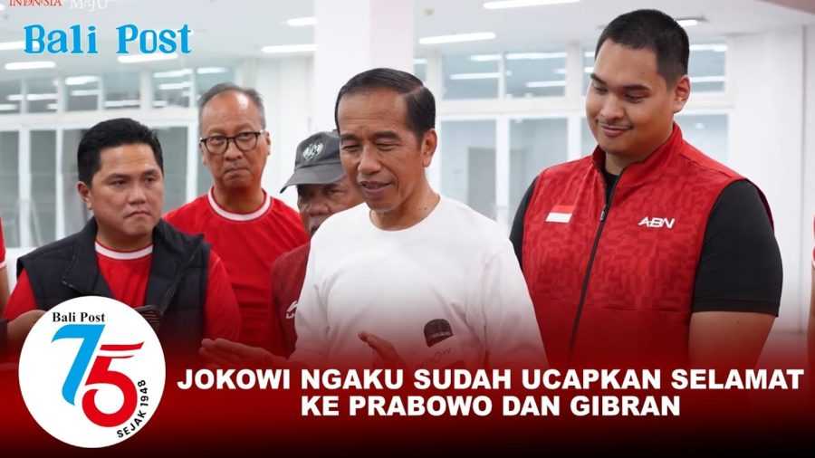 Jokowi Ngaku Sudah Ucapkan Selamat ke Prabowo dan Gibran 2