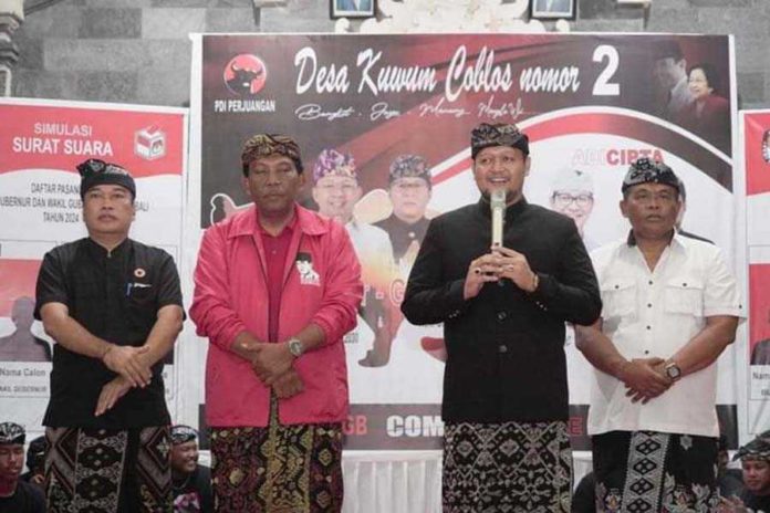 Riuh Pendukung Adicipta Sambut Calon Wakil Bupati Badung Di Desa Kuwum 1