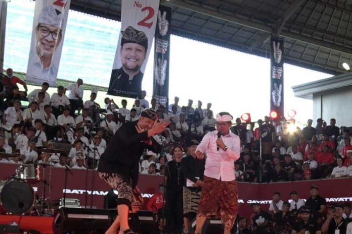 Ribuan Warga Badung Padati Kampanye Akbar Paslon Adicipta 1