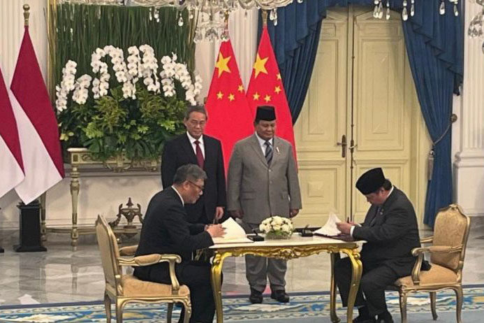 Penandatanganan Empat Kerja Sama Ekonomi Disaksikan Prabowo Dan Li Qiang 1