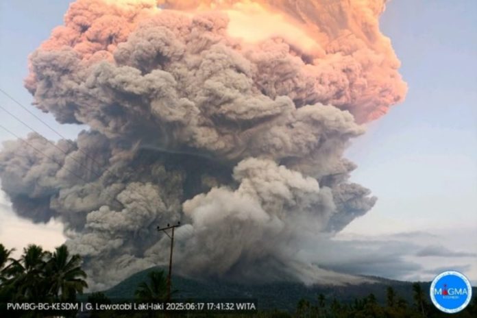 BNPB Pastkan Tidak Ada Korban Jiwa Dari Erupsi Gunung Lewotobi 1