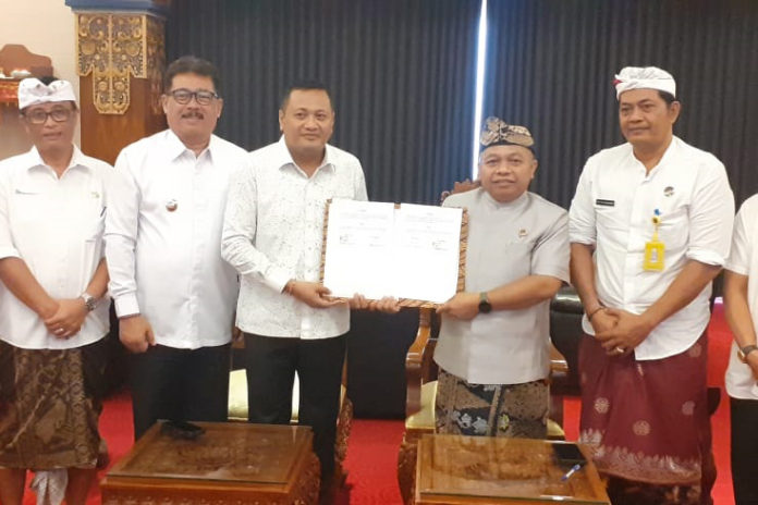 Bupati Gianyar Jalin MoU Dengan BPN Gianyar 1