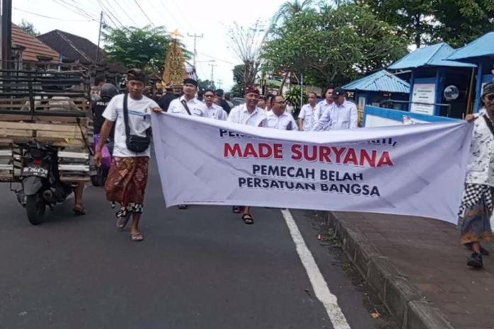 DPC Gerindra Karangasem Lapor Perbekel Baturiti Ke Polres Karangasem 1