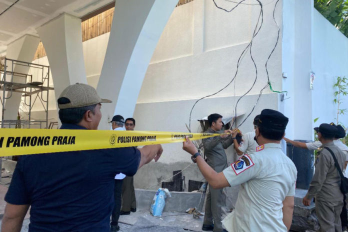 Giliran Pembangunan Hotel Di Pantai Cemagi Dihentikan Satpol PP 1