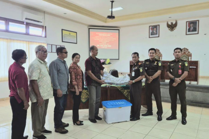Korupsi Dana Bergulir, Rp 843 Juta Uang Negara Dikembalikan Ke Bumdesma Sadhu Winangun 1