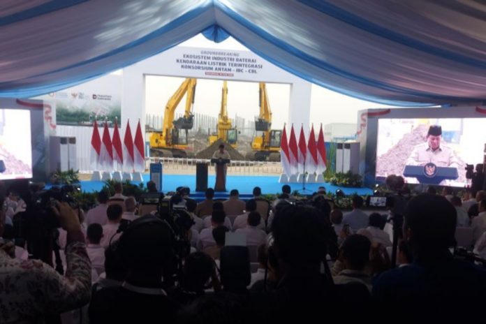 Prabowo Groundbreaking Ekosistem Industri Baterai Kendaran Listrik 1