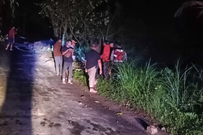 Truk Pengangkut Semen Terjun Ke Jurang, Dua Orang Luka Luka 1