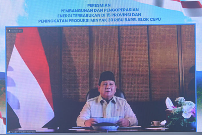 Wujudkan Swasembada Energi, Prabowo Resmikan Peningkatan Produksi Minyak 2