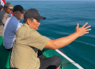 Belasan Perahu Hias Meriahkan Tradisi Petik Laut di Pengambengan