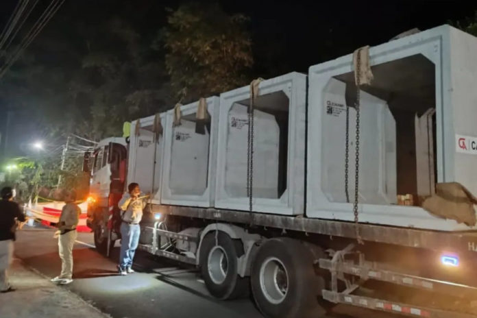 Perbaikan Jalan Amblas Di Desa Tista Gunakan Tujuh Box Culvert Beton 1