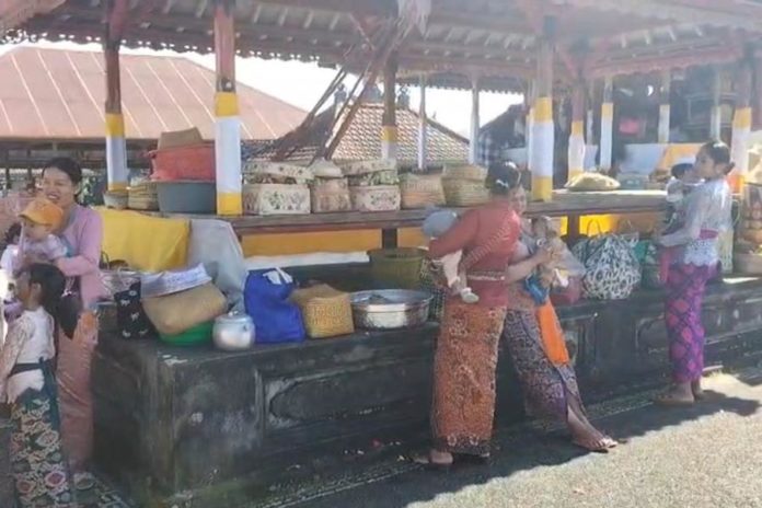 “Sangkepan” Bayi, Tradisi Warga Selulung Kenalkan Lingkungan Pura Sejak Dini 1
