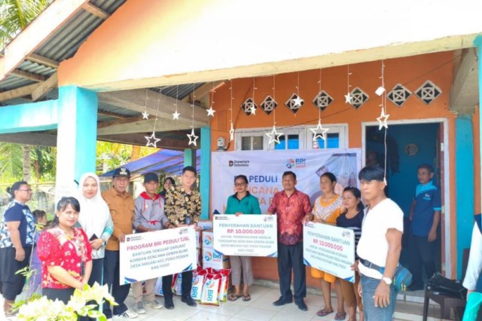 BRI Peduli Salurkan Bantuan Korban Terdampak Gempa Poso 1