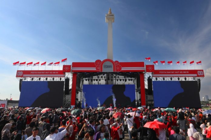 Gelar Panggung Hiburan Di Monas, BRI Turut Sukseskan Pesta Rakyat Dan Karnaval HUT Ke 80 RI 1