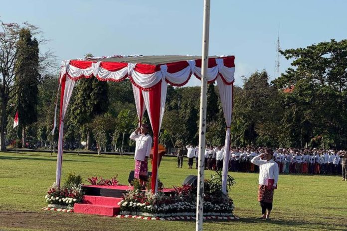 Jadi Inspektur Upacara Peringatan Hari Jadi Ke 67 Provinsi Bali, Koster Sampaikan Capaian Pemerintahan 1