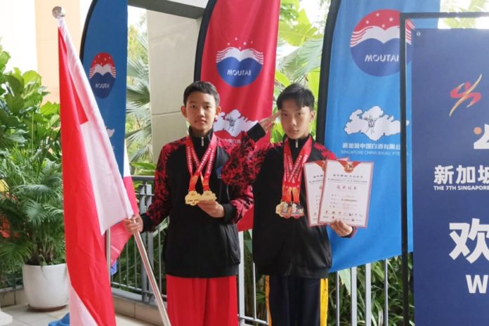 Ken Karami Dan Davin Adinata, Atlet Wushu Badung Raih 5 Emas Di Kejuaraan Internasional 1
