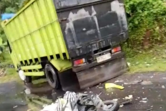 Lakalantas Di Jalur Utama Sidemen, Seorang Perempuan Alami CKB 1