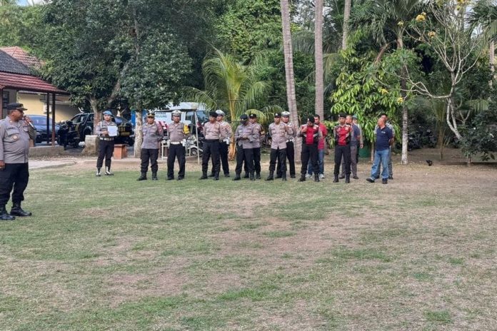 Polsek Nusa Penida Terapkan Pengamanan Berlapis Di Mako Subsektor Sampalan 1