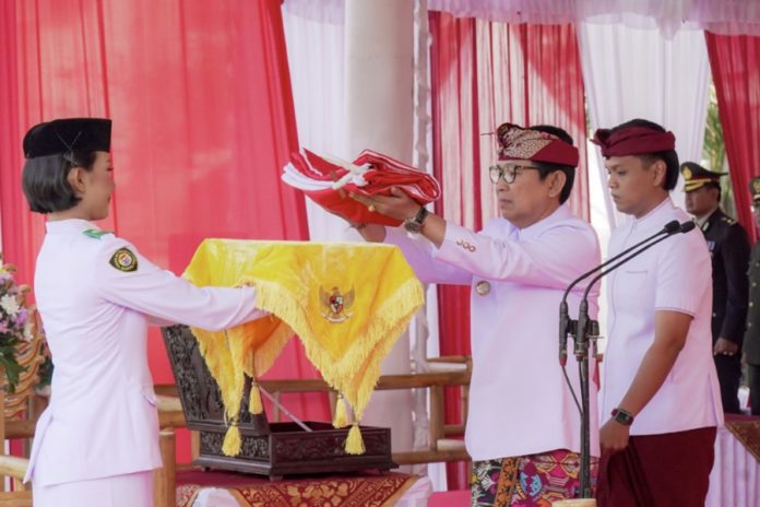 Upacara HUT Ke 80 RI Di Badung, Bupati Adi Arnawa Selaku Inspektur Upacara 1