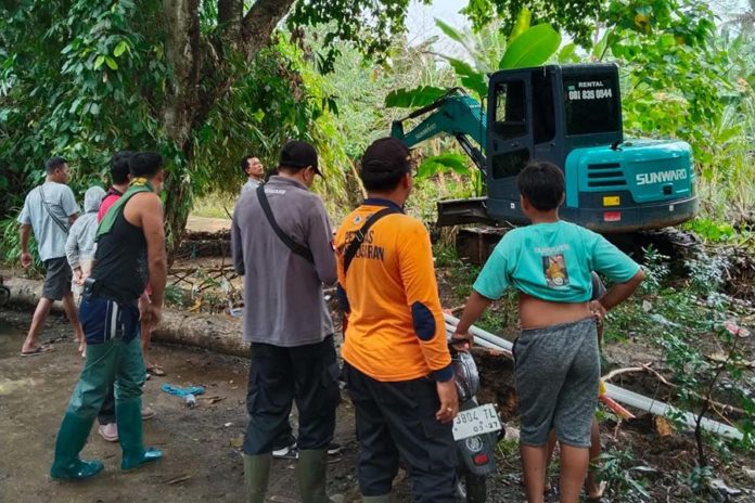 Alat Berat Diterjunkan Buat Saluran Drainase Darurat Di Antiga 1