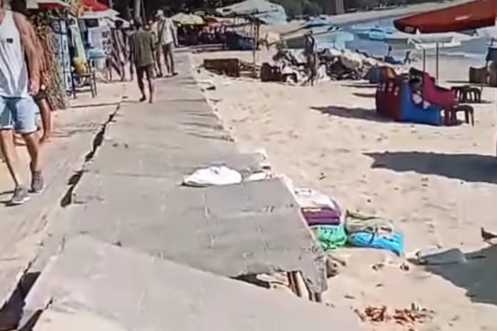 Jogging Di Pedestrian Pantai Kuta, Wisatawan Patah Tulang 1