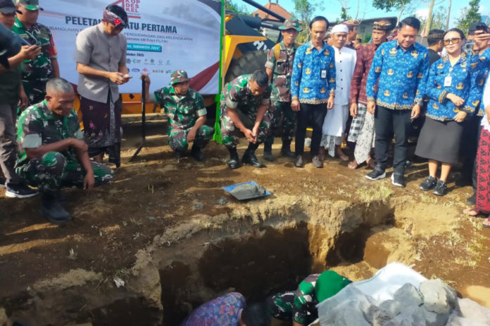 Danrem 163/Wirasatya Pimpin Groundbreaking Koperasi Desa Merah Putih Di Pengotan 1