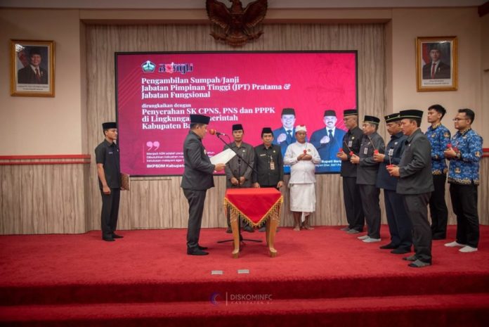 Empat Pejabat Hasil Seleksi Dilantik, Kadis Kominfosan Bangli Menyusul 1