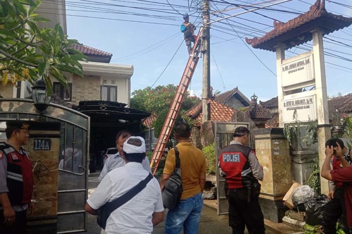 Gesekan Dengan Kabel FO, Kabel Listrik Terbakar 1