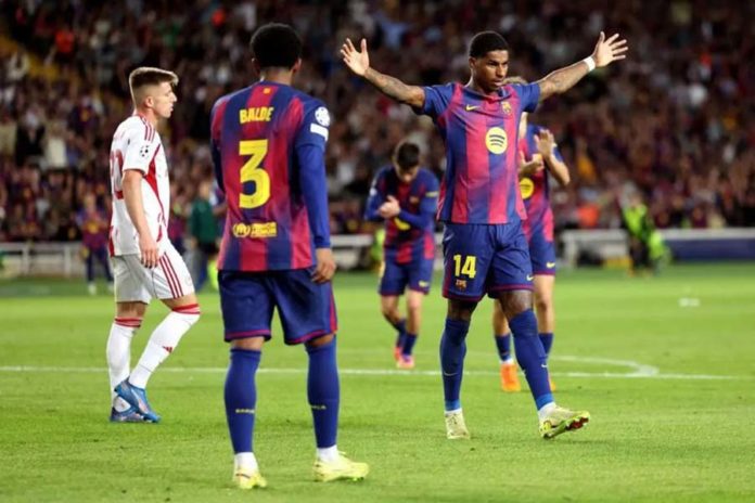 Hattrick Sensasional Fermin Lopez Antar Barcelona Bungkam Olympiacos 1