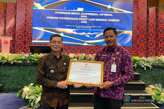 Pemkab Klungkung Raih Penghargaan Dari BRIN 1