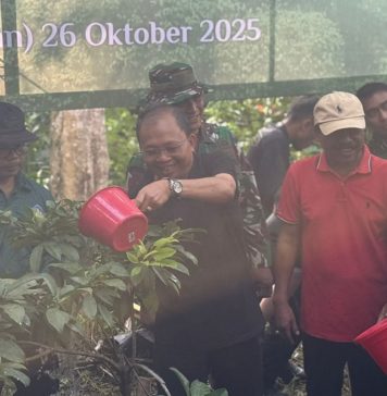 Gerakan Gotong Royong Semesta Berencana, Puluhan Jenis Pohon Ditanam di Sungai Ayung Bongkasa Pertiwi