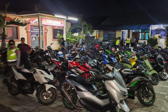 Ratusan Sepeda Motor Ditahan, Didominasi Kasus Lakalantas 1