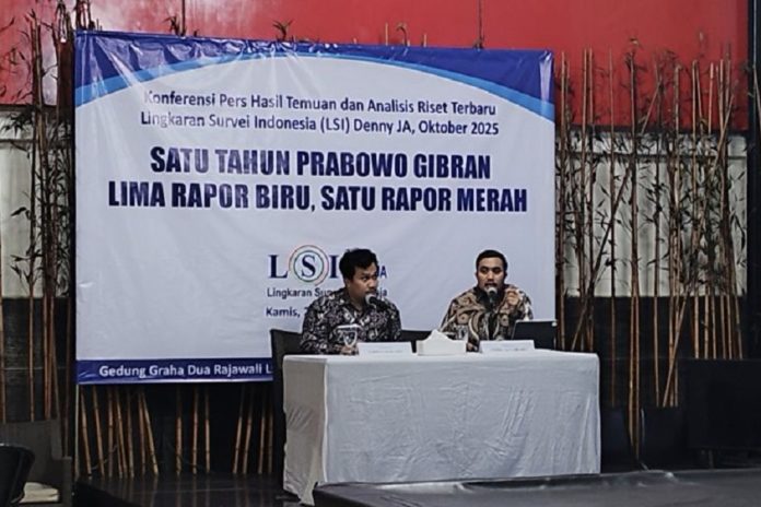Satu Tahun Pemerintahan Prabowo Gibran, Survei LSI Sebut Ada 1 Rapor Merah 1