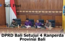 DPRD Bali Setujui 4 Raperda Provinsi Bali