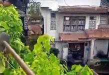 Diawali Suara Gemuruh, Gudang Kantor Bank di Ubud Tergerus saat Hujan Deras