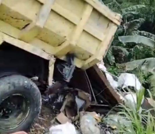 Viral di Medsos, Dua Truk Kedapatan Buang Sampah di Bawah Shortcut Megati