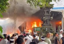 Hari Suci Galungan, Kios Pasar Menanga Kembali Terbakar