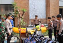 Kapolresta Denpasar Periksa Kesiapan Anggota dan Sarpras Penanganan Bencana