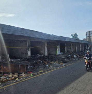 Kebakaran Kios Pasar Menanga Diduga Kuat Karena Korsleting Kipas Angin