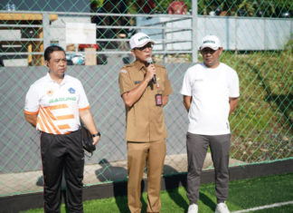 Meriahkan HUT Ke-16 Mangupura, Pemkab Badung Gelar Turnamen Mini Soccer Antar OPD