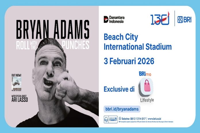 Nikmati Aksi Penyanyi Legendaris Bryan Adams Di Jakarta, Tiket Bisa Dibeli Di BRImo 1