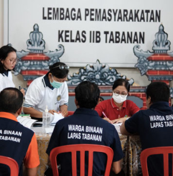 Ratusan Warga Binaan Lapas Tabanan Jalani Skrining HIV