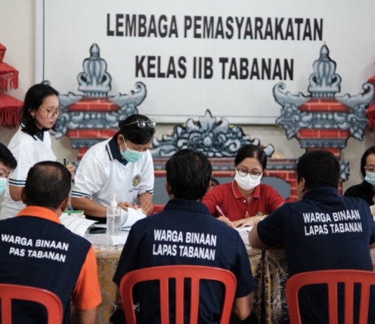 Ratusan Warga Binaan Lapas Tabanan Jalani Skrining HIV