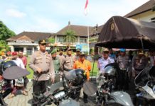 Waspadai Bencana Hidrometeorologi, Kapolres Tabanan Tekankan Kesiapsiagaan Personel dan Sinergi Lintas Sektor