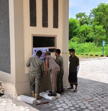 Bangunan Investor di Kawasan TNBB Disegel Satpol PP