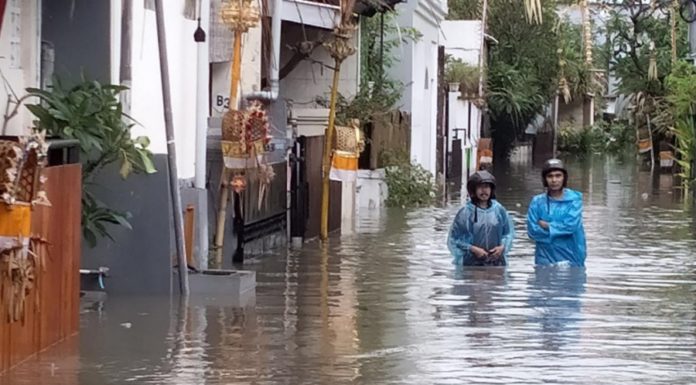 Denpasar Dikepung Banjir, Sejumlah Titik Terendam