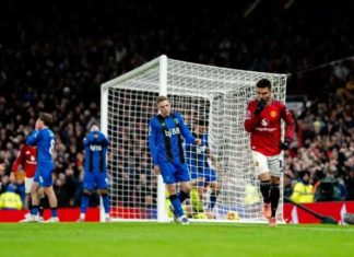 Ditahan Bournemouth, Manchester United Salip Crystal Palace
