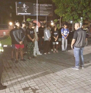 Meresahkan, Polsek Dentim Amankan Konvoi Pelajar