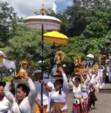 Pedudusan Agung di Pura Goa Lawah, Kunjungan Wisata Ditutup Sementara